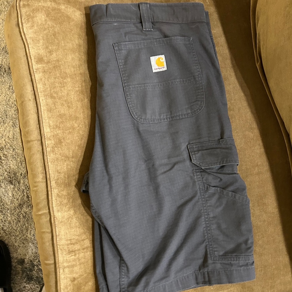 Carhartt Gray Cargo Shorts for Men Size:40.